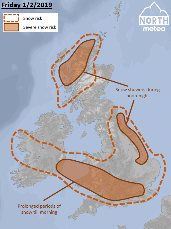 UK SNOW MAP
