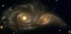 Η συγκλονιστική στιγμή της βίαιης σύγκρουσης δύο γαλαξιών (video)